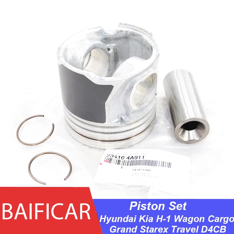 Baificar Brand New Genuine Piston & Pin & Snap Ring Set (4 Pcs) 23410