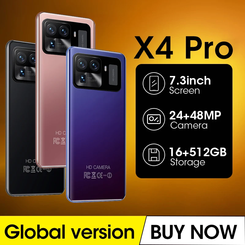 Смартфон X4 Pro Android 7 3 дюйма 16 ГБ 512 |