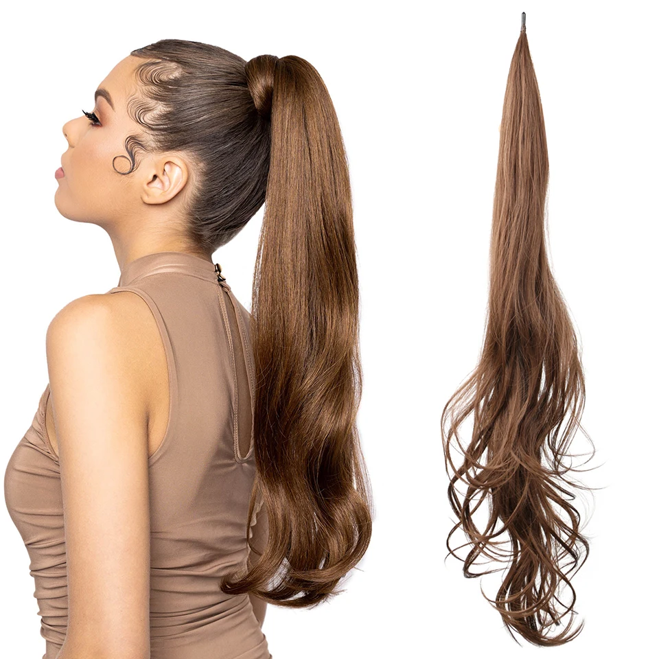 Long Wave Flexible Wrap Ponytail Hair Extensions 32