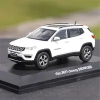 1:43 Jeeps Compass SUV Alloy Car Model Diecast Metal Off-road Vehicle Car Model Simulation Miniature Scale Collection Kids Gift 2