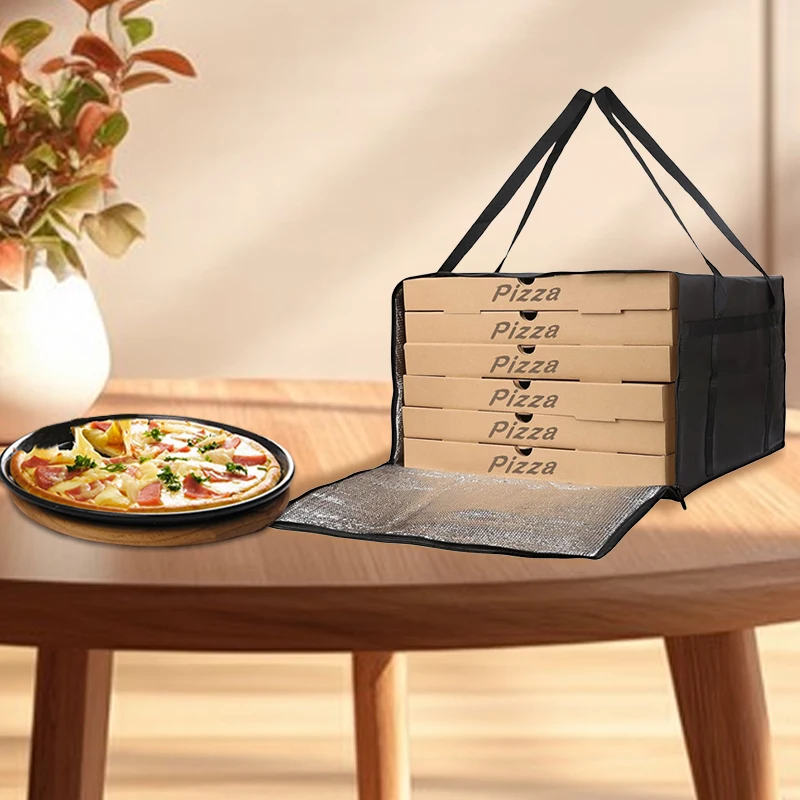 Waterproof reusable insulated pizza delivery bag keeps food hot or cold. Portable and d... - SKU IDB21350 - UGI Packaging