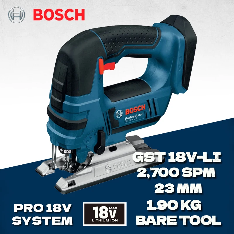 

BOSCH GST 18V-LI 18V Jig Saw SDS Blade Compact Lightweight Design Metal Wood Cutting Curve Saw Jigsaw Bare Tool GST18V-LI