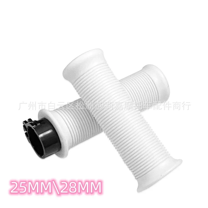 Vintage Racing Motorcycle Handlebar Hand Grips - Retro Universal Design
