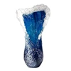 Sea Wave Vase, Wavy Vase Resin Blue Wavy Vase For Office Living Room Decorations Coffee Shop Decor 30Cm 1