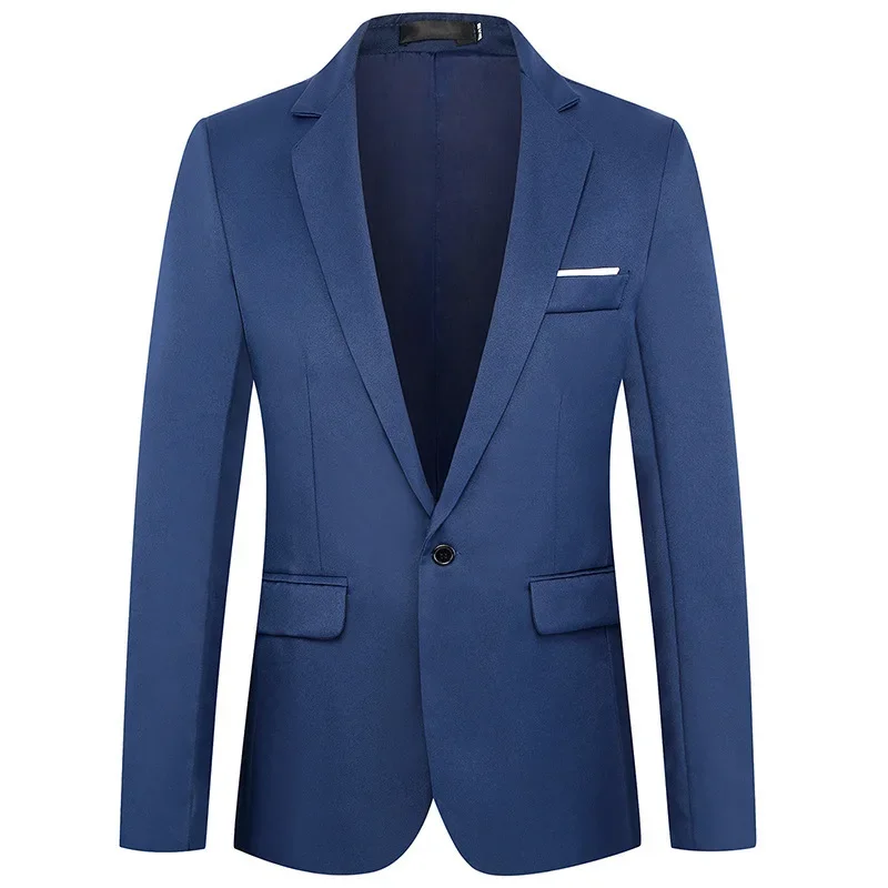 Men's Western-style Suit Jacket Business Casual Professional Slim Fit Blazer Men Suits Jackets