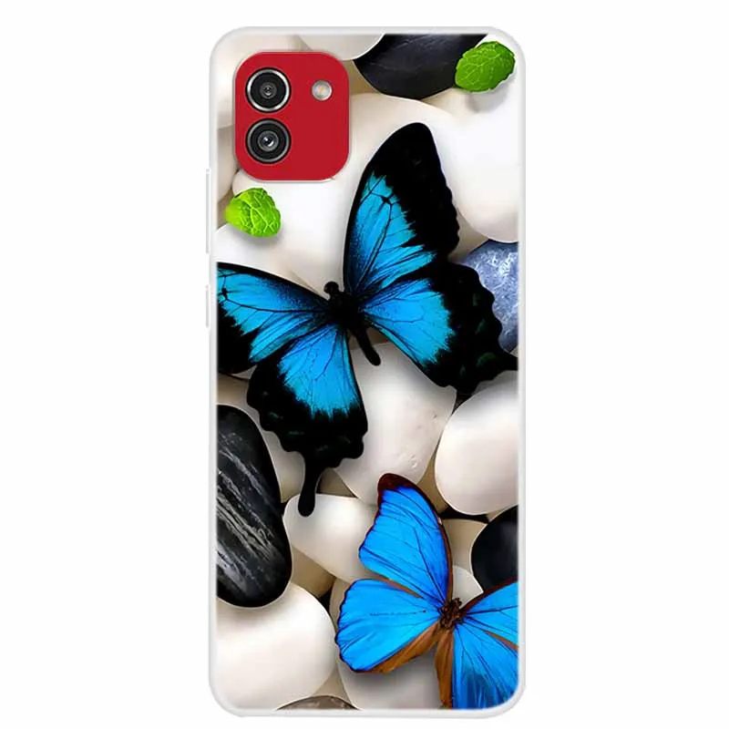 wallet phone case Soft Silicone Cover for Samsung Galaxy A03 Case A 03 Lovely Painting TPU Silicon Phone Cases for GalaxyA03 A03 A035F Covers Capa wallet cases Cases & Covers