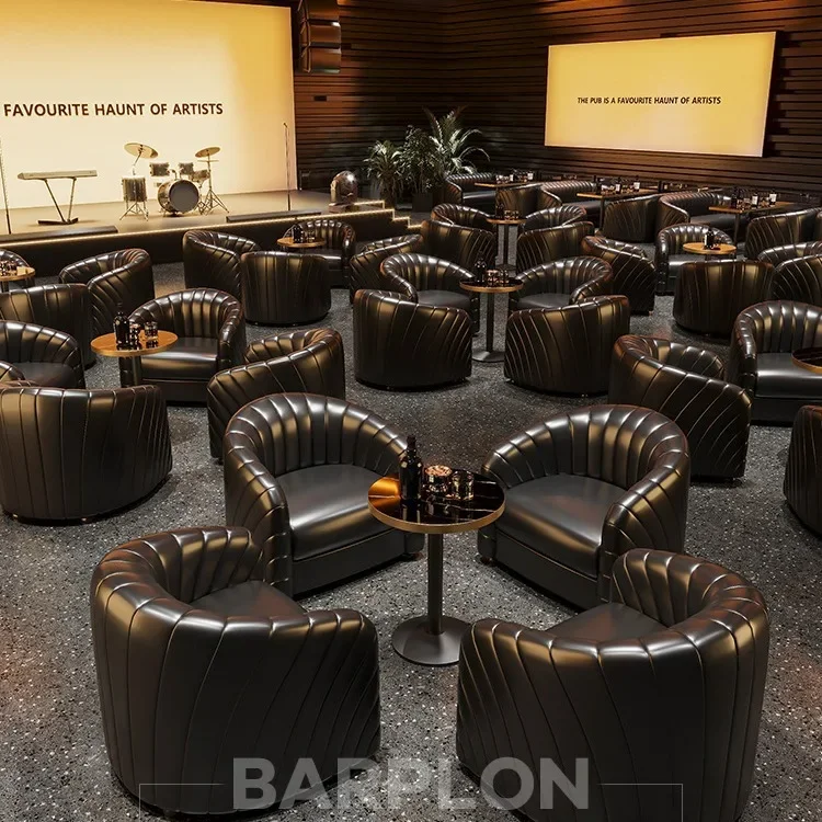 Bar furniture Vintage bar Clear bar Whiskey Cigar sofa booth to negotiate reception cafe single table and chair combination