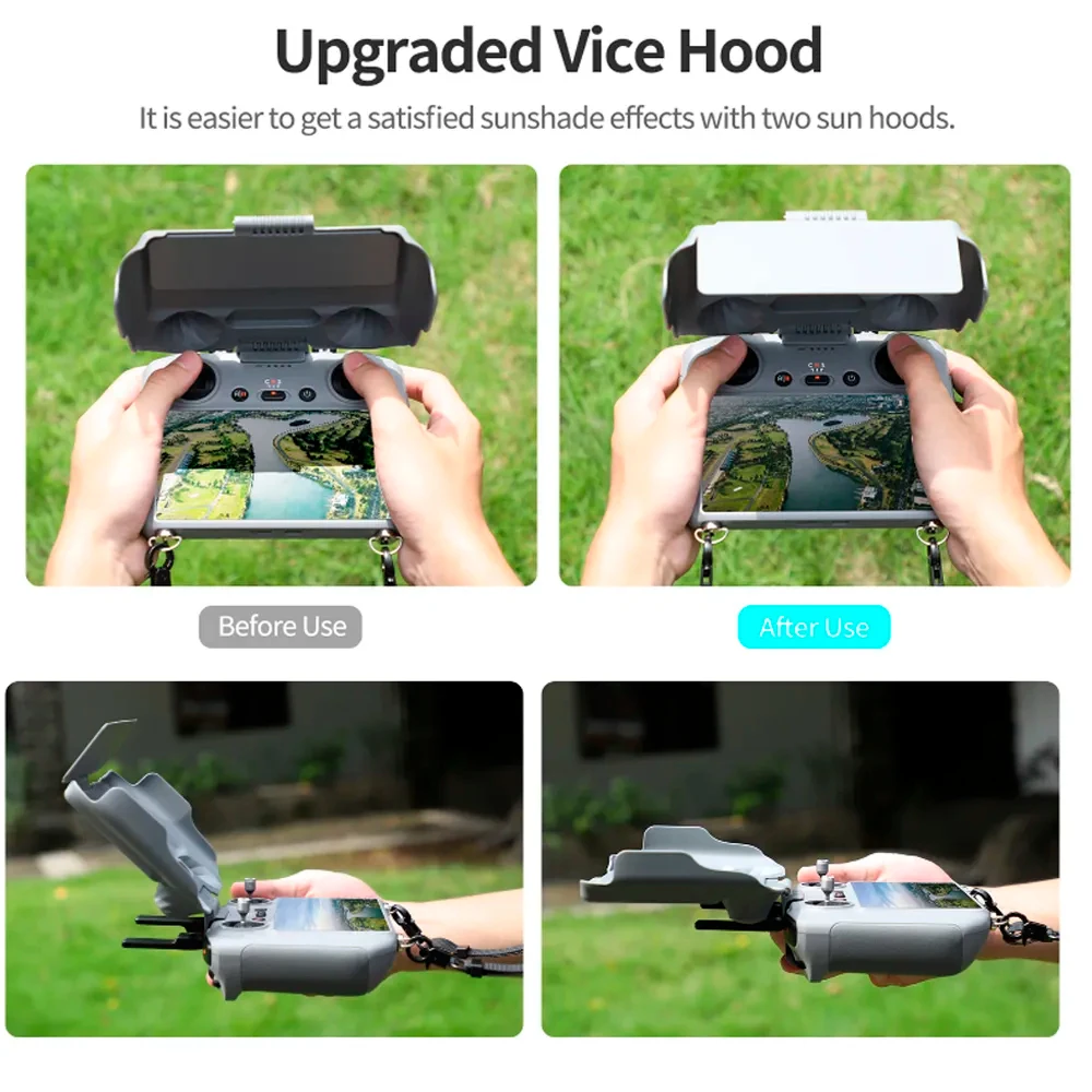 Für DJI Mini 4 Pro RC 2 Fernbedienung Sonne Haube Sonnenschirm Screen Protector Schutzhülle Abdeckung Für DJI Air 3 Zubehör – Detail 6