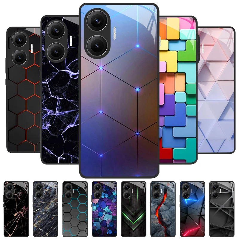 Premium Protective Tempered Glass Hard Case Cover