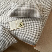 High-Quality Quilted Plaid Mattress Cover,Mattress Protector,- Antibacterial, Breathable,Comfortable for Fresh Sleep Experience 5