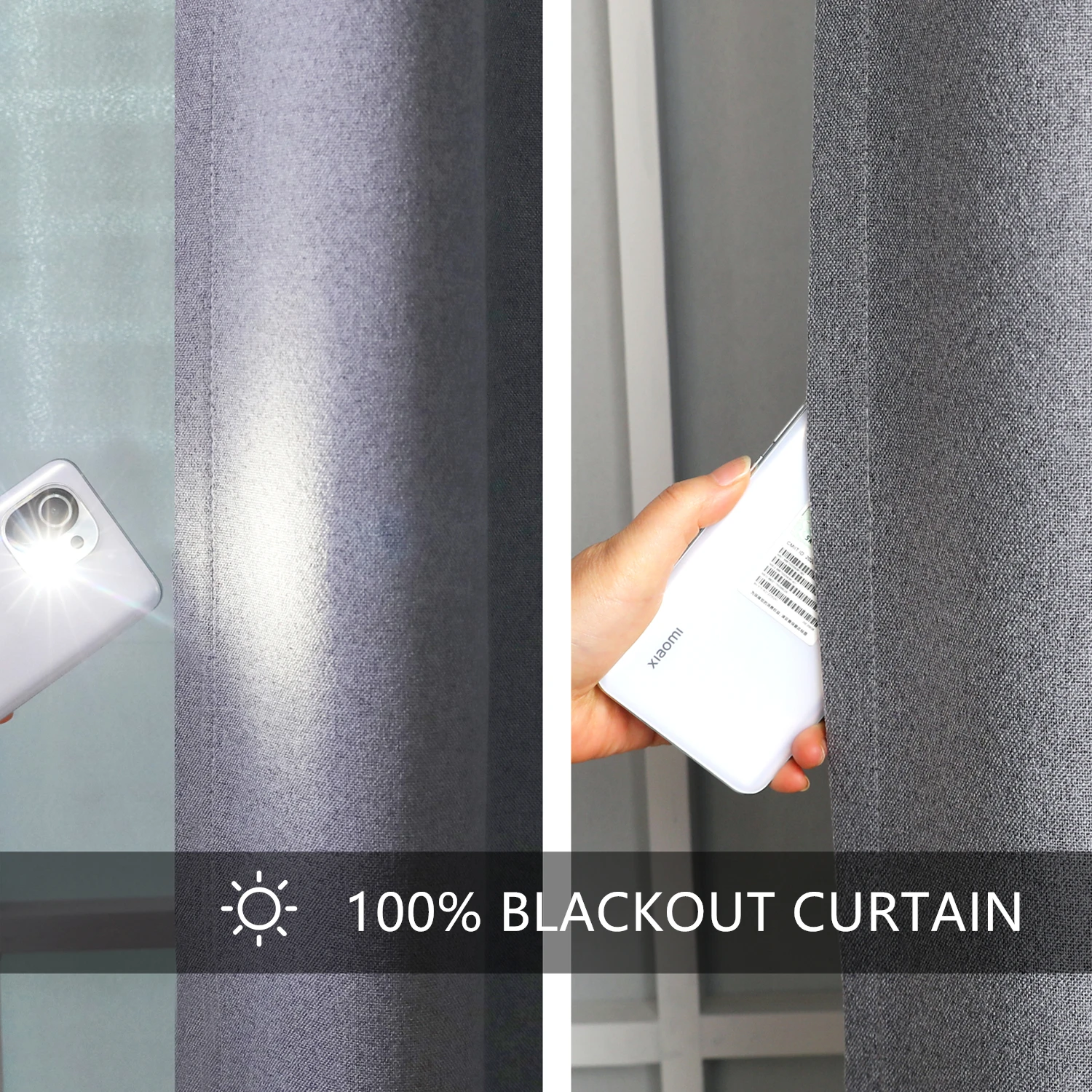 310cm Height 100% Blackout Soundproof Curtain Faux Linen Curtains For Bedroom Living Room Drapes Window Blackout Curtains