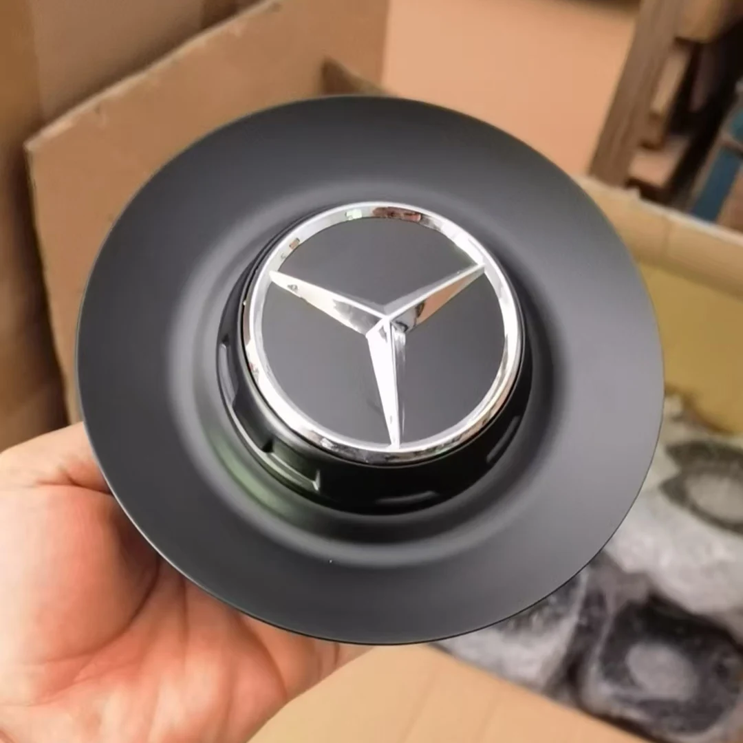 A0004001100 145mm/68mm Aluminum Car Emblem Wheel Center Hub Rim Caps Cover Separate For Mercedes-Benz C190 AMG GT/GTS