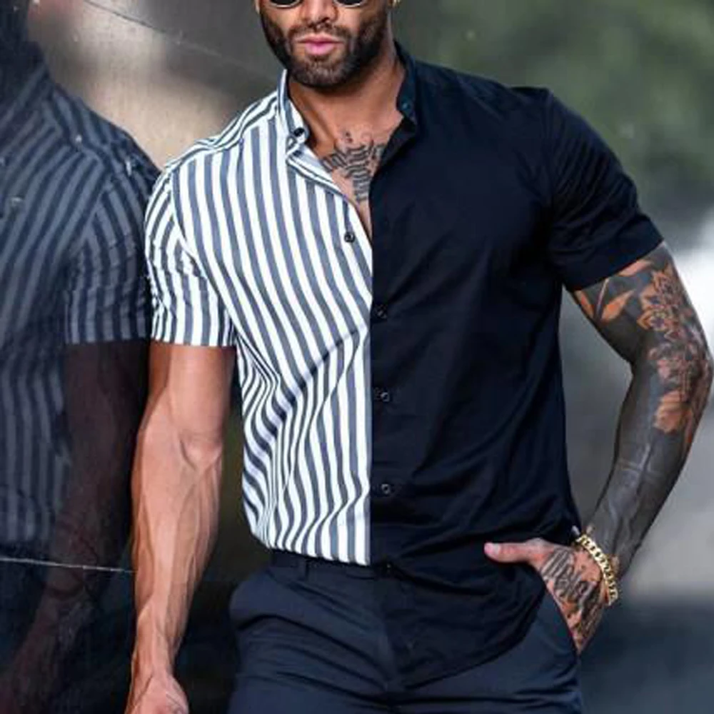 Рисунок 6 - Мужская приталенная рубашка с коротким рукавом