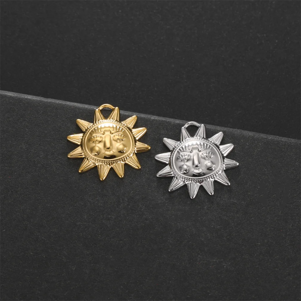 My Shape Mini-Sonnenanhänger für DIY-Armbänder, Edelstahl, kleine Sonnenverbindungsanhänger, Verbindungsanhänger für die DIY-Schmuckherstellung – Detail 36