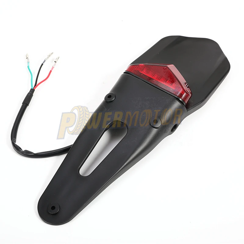Motorcycle Rear Fender With 12V LED Taillight For SUZUKI HUSQVARNA