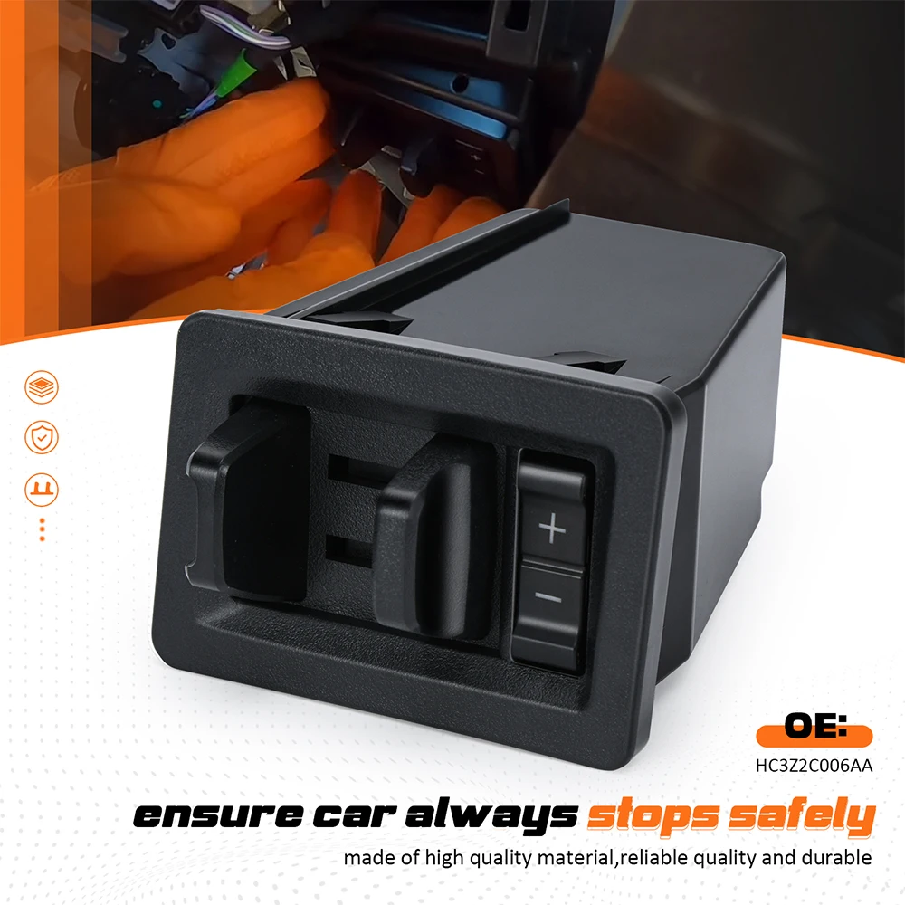 Trailer Brake Control Module For 17-21 Ford F250 F350 Black Interior Switch Assembly Ensure Driving Safety HC3Z2C006AA