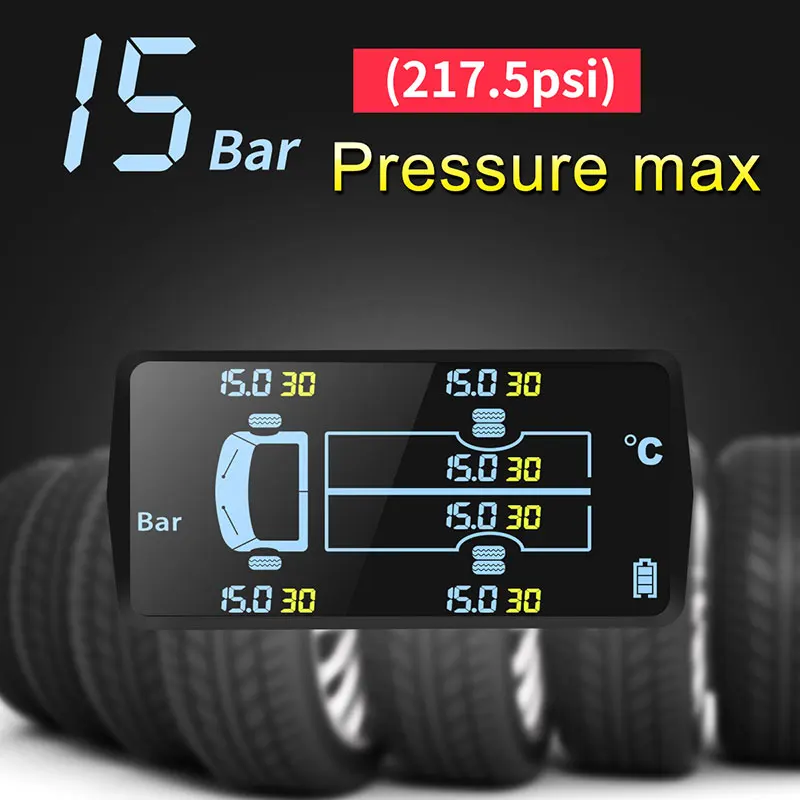 CODASH ڵ  Ÿ̾ з , ܺ TPMS , 15  µ 溸 ý, LCD USB ¾籤 Ʈ , 6 
