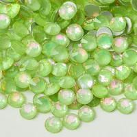1440 pièces de strass en verre à dos plat, cristaux AB, tailles variées pour le nail art, les vêtements, l'artisanat et la décoration de bijoux 5