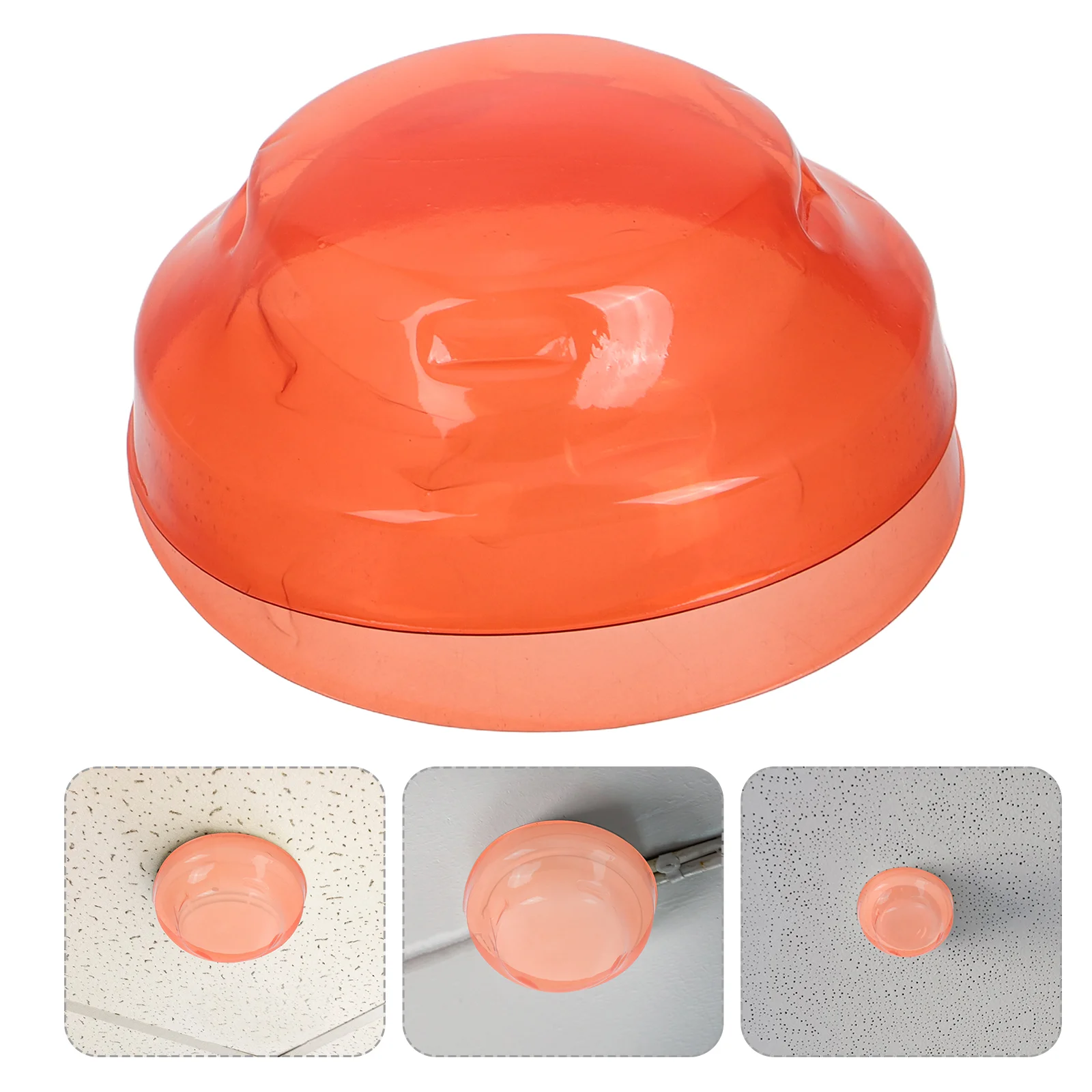 2 Pcs Thermostat Dust Cover Alarm Toaster Smoke Covers Orange for Cooking Guard Replacement