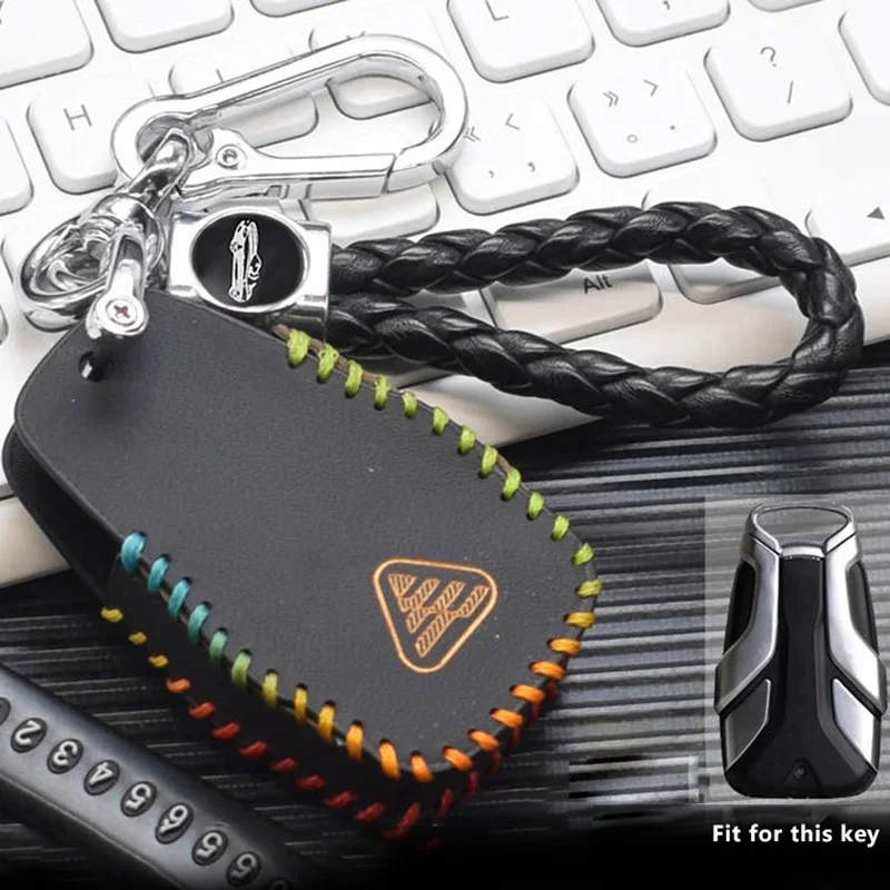 Leather Key Case for VOGE SR4MAX SR4 MAX 350 DS900X SFIDA SR125 SR 125 Motorcycle Remote Cover Keychain Holder Fob Accessories key case cover key case keychain holder