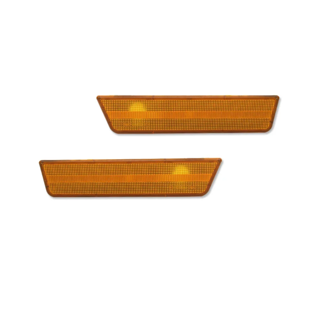 Clear LED Side Marker Lights Housings with Dual Row Front & Rear Reflectors