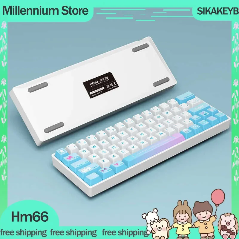 SIKAKEYB-Hm66メカニカルゲーミングキーボード,磁気スイッチ,クイック 