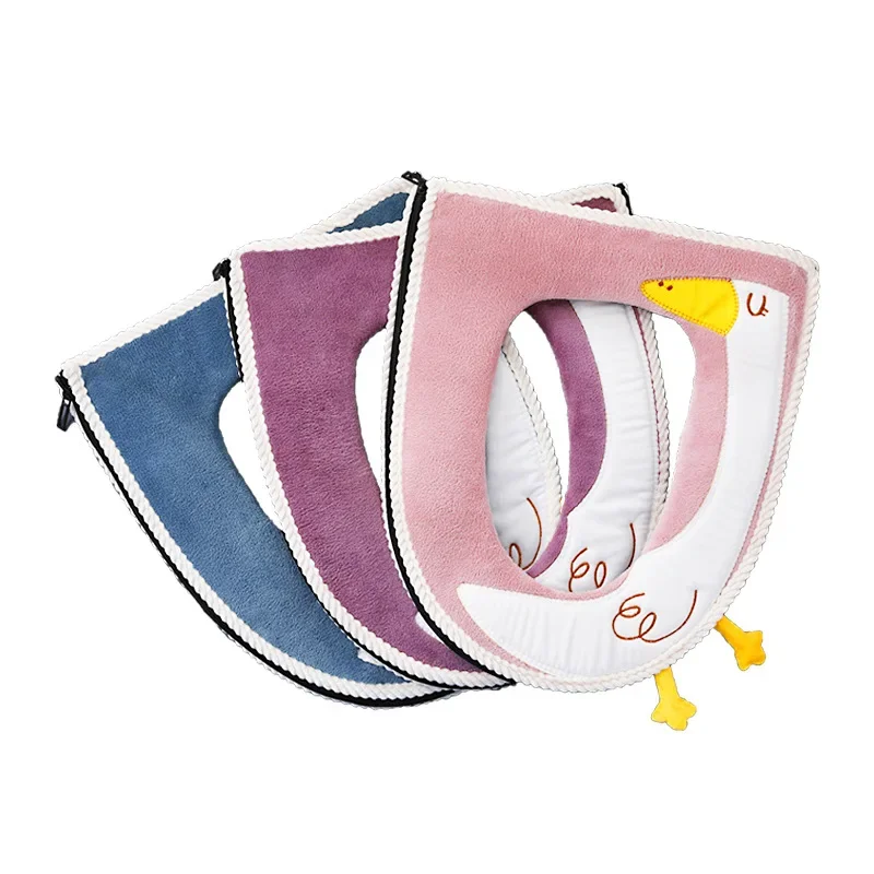Toilet Seat Cover Toilet Accessories Cartoon Bathroom Toilet Seat Cover Winter Toilet Cover Household Closestool Mat Seat Case Lid