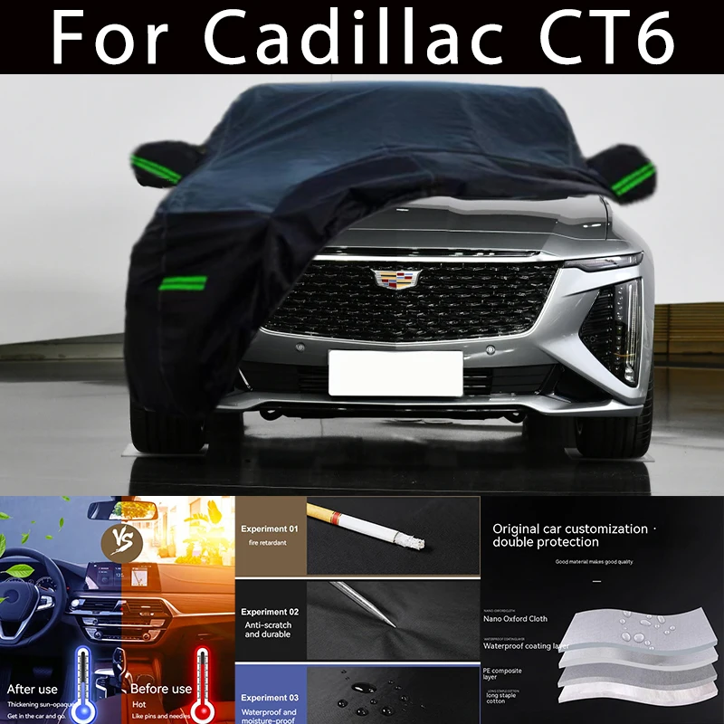 

For Cadillac CT6 Outdoor Protection Full Car Covers Snow Cover Sunshade Waterproof Dustproof Exterior Car accessories