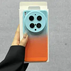 Enhanced Frosted Heat Dissipation Mesh Phone Case - Gradient Breathable Shockproof Bumper Cover for Vivo X300s (F6)