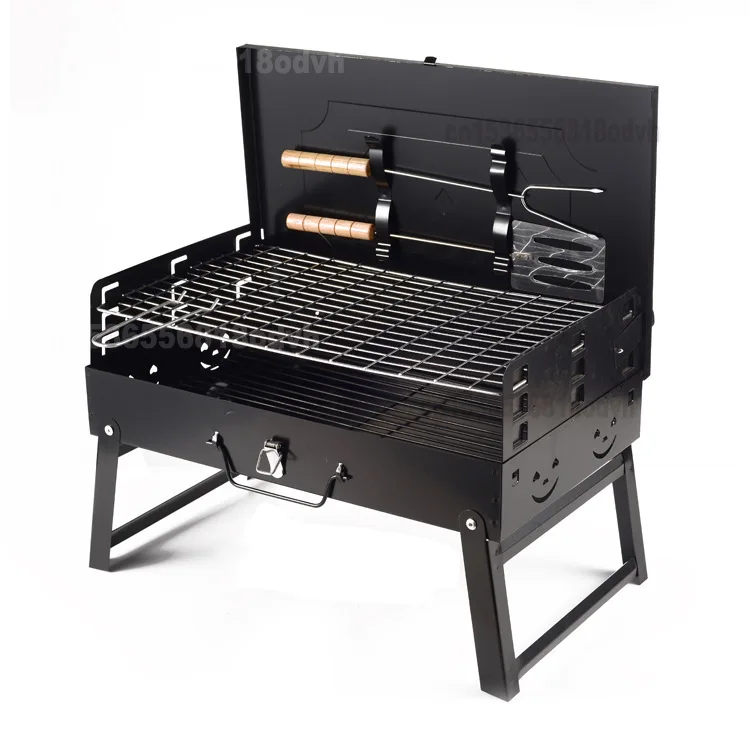 Griglia Per Barbecue All'Aperto Pieghevole Per Barbecue Portatile Scatola Per Carbone Griglia Per Barbecue Yakitori Griglia Per Barbecue