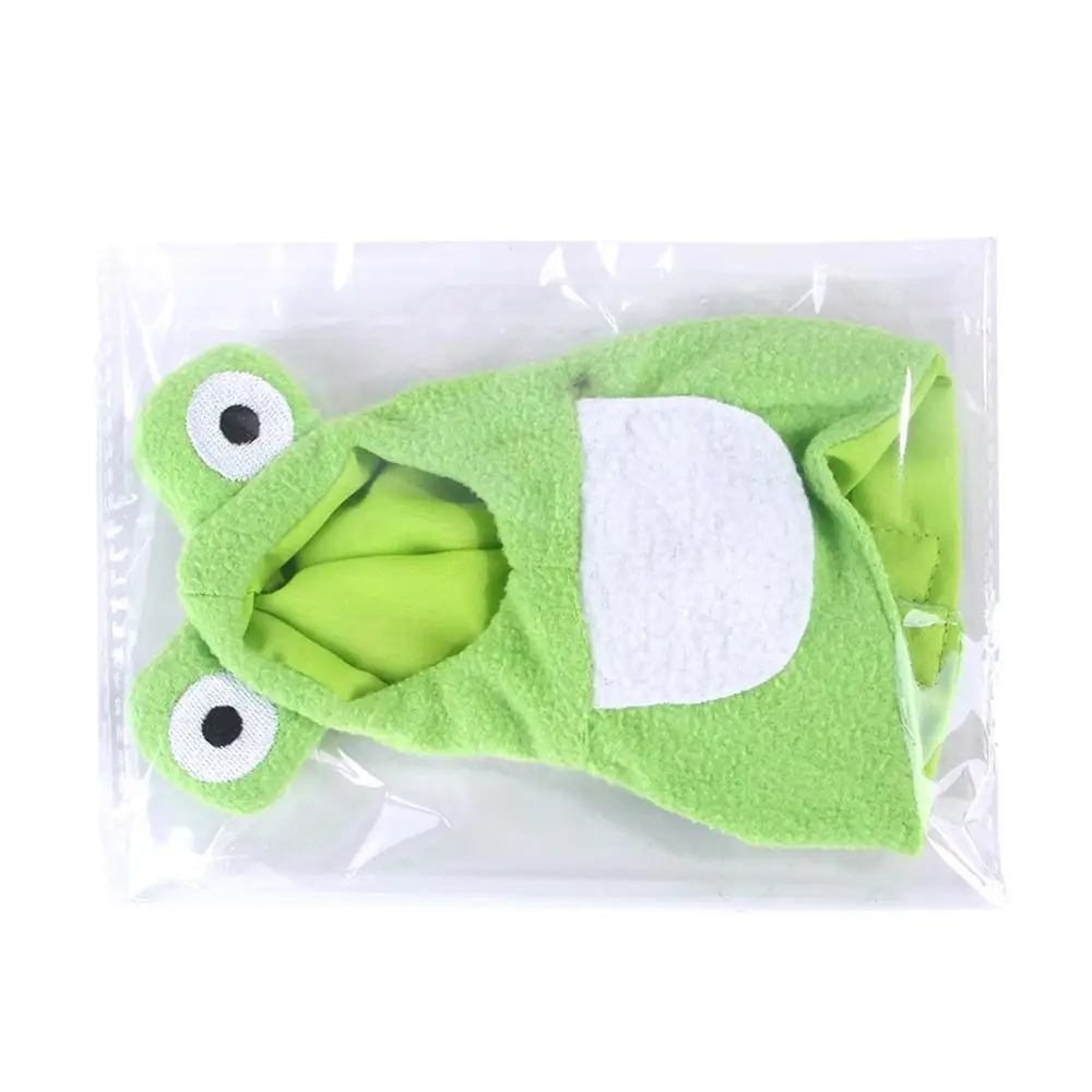 Funny Frog Shape Bird Clothes Medium Large Pet Birds Flight Suit Parrot Cockatiel Pigeons Green Cheek Conure Parakeet Clothing bird costume