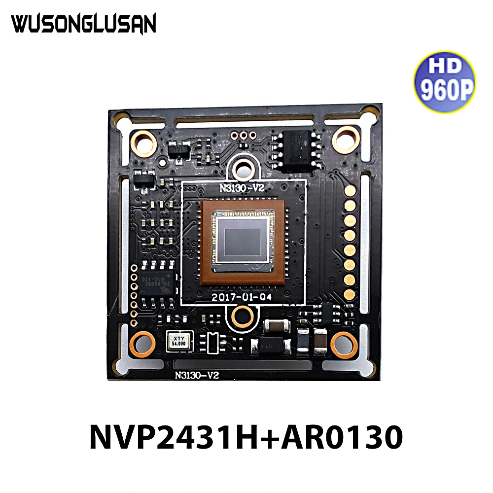 NextChip2431 + AR0130 960P 1.3MP Коаксиальная плата модуля камеры AHD с поддержкой DVR объективом