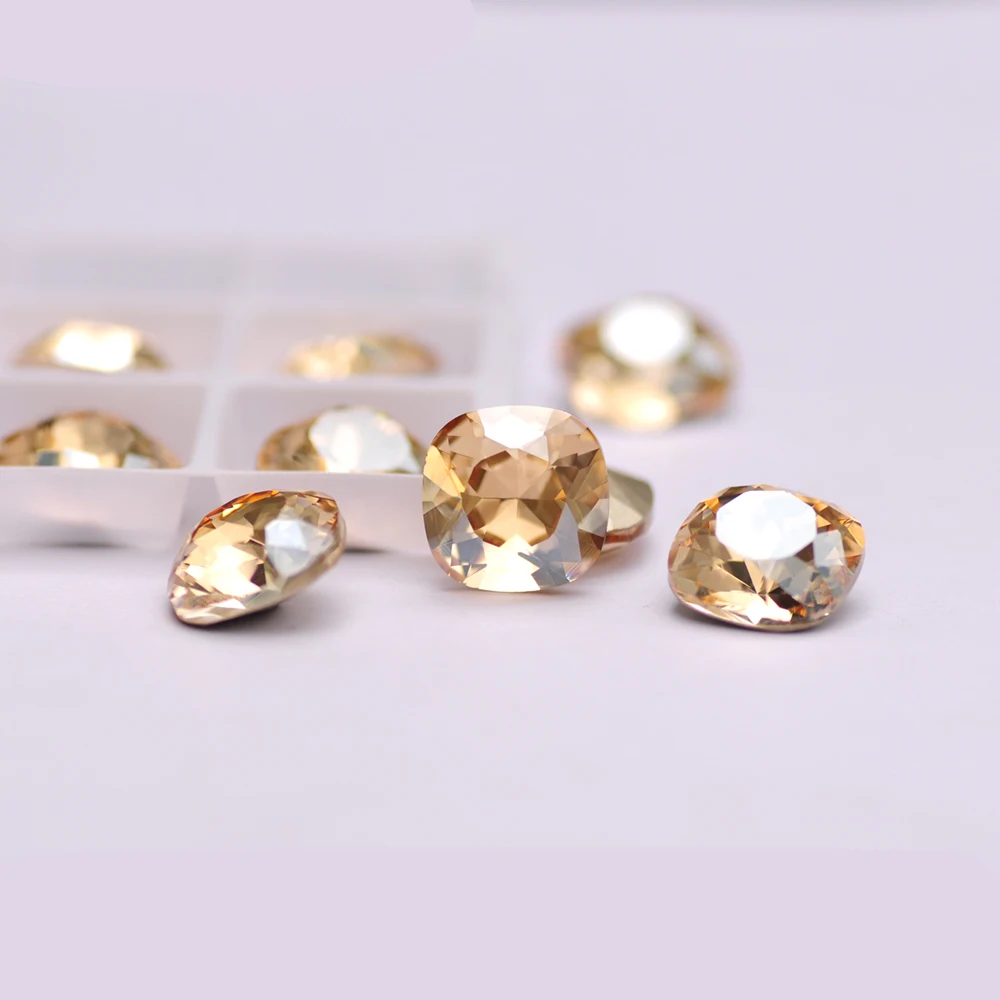 Kristall Golden Shadow K9 Glas Genähte Accessoires Strass Schmuckherstellung Glasperlen für Kleidung, Fitnessanzüge und Dekoration – Detail 5