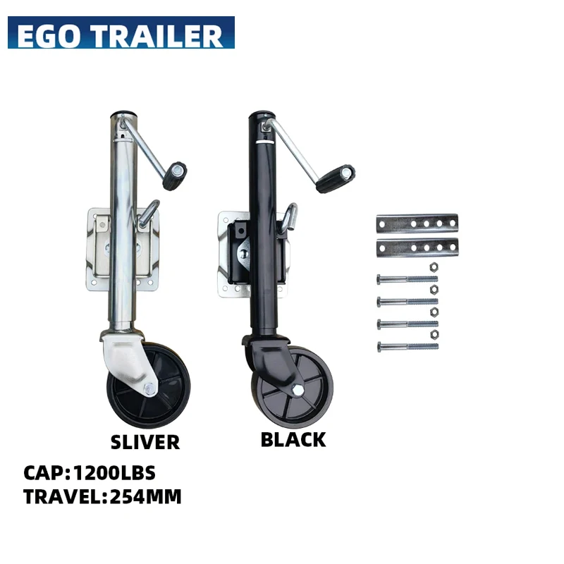 EgoTrailer 6inch solid wheel 1200LBS  Trailer jack jockey wheel boat RV  trailer parts accessories ztto 11t mtb велосипед задний редуктор jockey wheel керамический подшипник шкив cnc роуд велосипед руководство роликовый колесный диск 4 мм 5 мм 6 мм