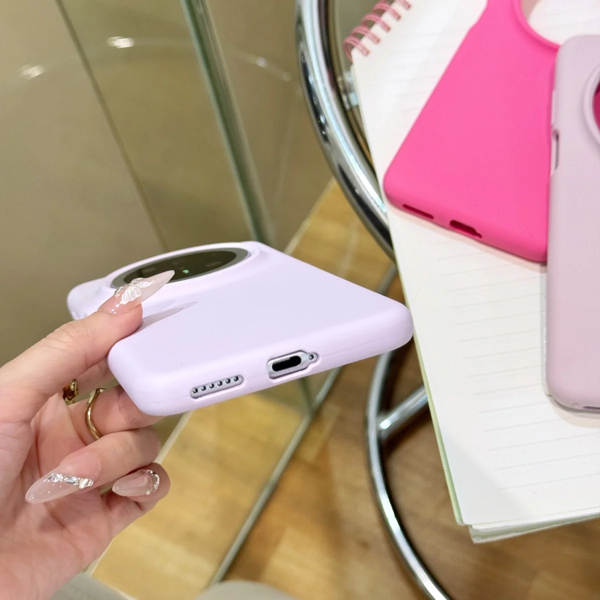 Official Liquid Silicone Fluorescence Neon Color Fashion Shockproof Candy Case