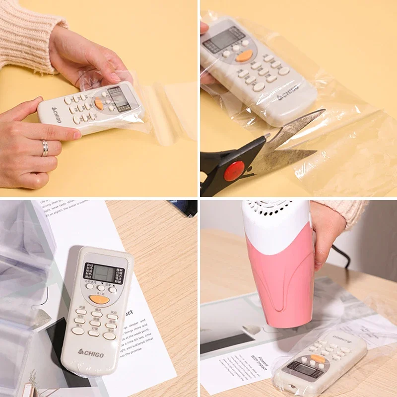 Transparent Remote Control Dust Protective Film waterproof heat shrink films TV Air Condition Remoter Control Protectors Cover