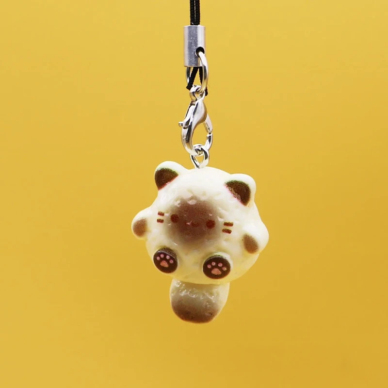 Adorable Cartoon Cat Keychains and Lanyard Set – Cute Pendant Accessories