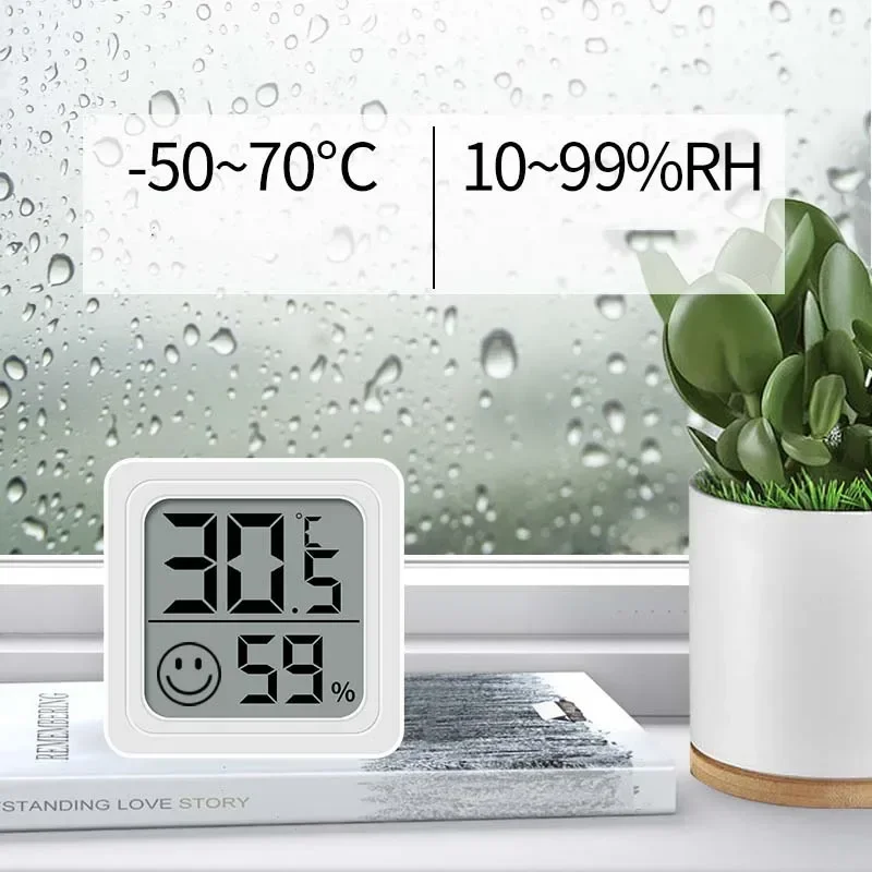 Mini Indoor Thermometer LCD Digital Temperature Humidity Gauge