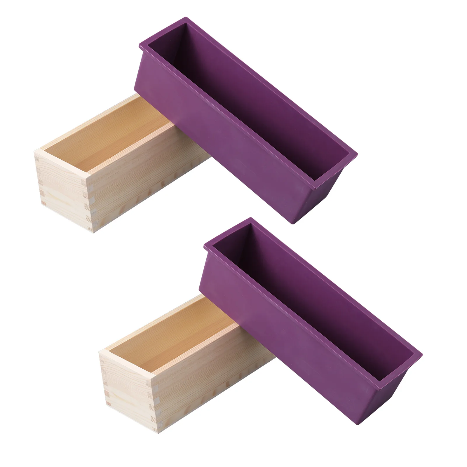 1200g Rectangular Soap Mold Handmade Loaf Mould Silicone Liner with