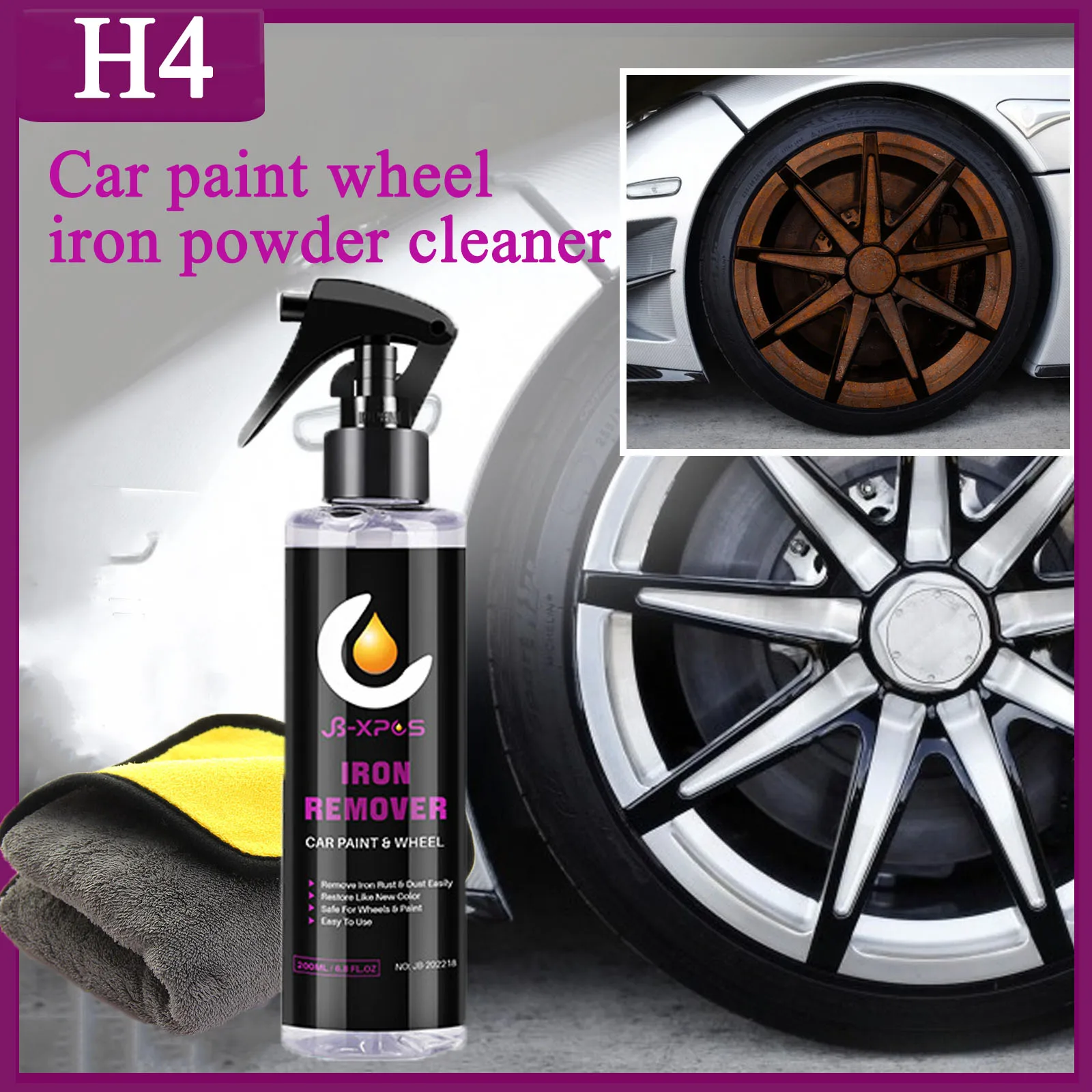 CarwheelironpowdercleanerRustremoverCarpaintrustcleaninganddecontamination