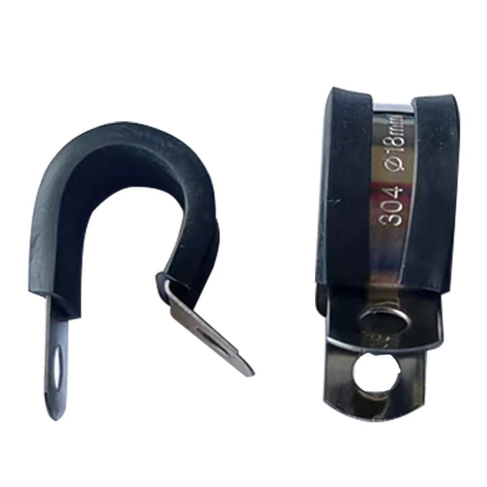 

Hose Clamps Rubber P Clips Accessories Anti-rust Cable Clamp Cable Installation Construction Tools Flat Hardware