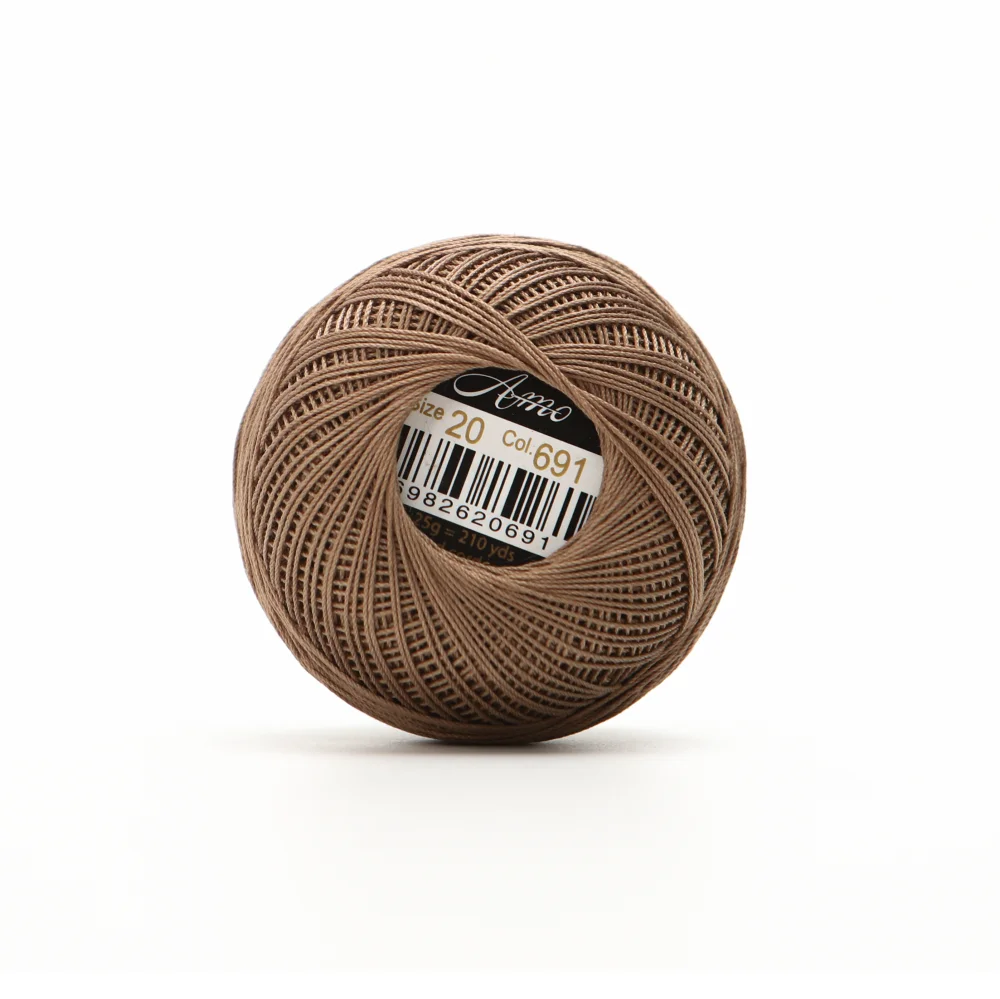Amohilos Größe 20 Doppel Mercerisierter Ägyptischer Baumwolle Häkeln Faden Perfekte Occhi Nadel Projekte 25 Gramm 210 Yards Ball – Detail 32