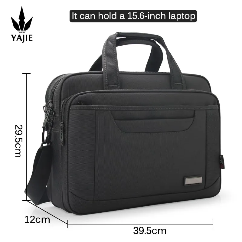 Large Capacity Briefcase Bag Men Business Bag 15.6 inch Laptop Bag Shoulder Bags Canvas Handbags Notebook Bag Messenger Bags 2