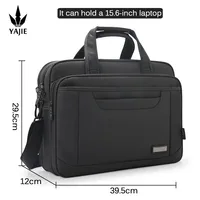 Large Capacity Briefcase Bag Men Business Bag 15.6 inch Laptop Bag Shoulder Bags Canvas Handbags Notebook Bag Messenger Bags 2
