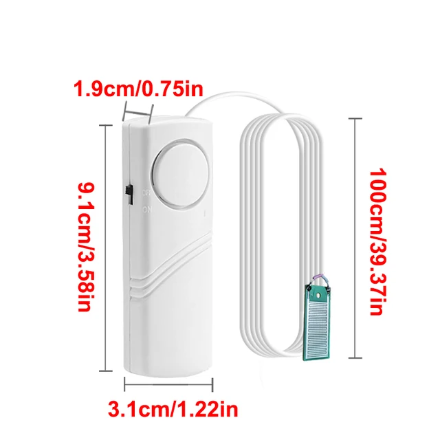 Home Water Leak Sensor Sound Alarm independent Leak Leakage Detector Water Level Flood Overflow Warning Detection Security Alarm 3