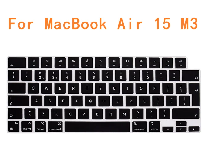 Cover Per Tastiera In Silicone Skin Per Macbook Air 15 M3 A3114 M2 A2941/ Macbook Air Air 13.6 M3 A3113 M2 A2681/ Mac Pro 14 M3 M2 M1