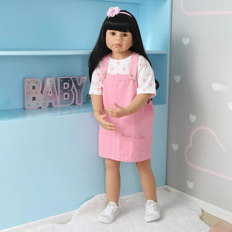 98cm Reborn Doll Girl Humanoid Doll 3-4 Years Old Simulation Shopping Mall Childrens Clothing Model Creative Personality Decor