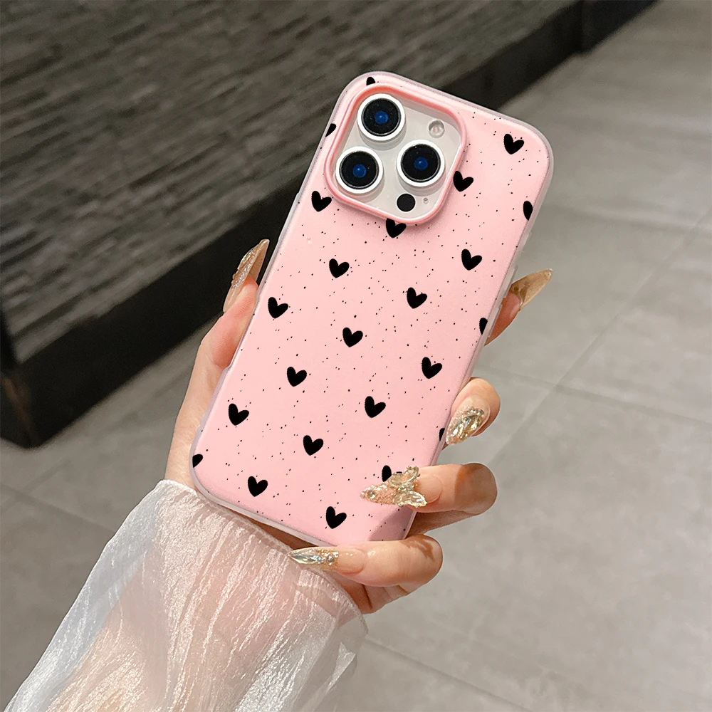 Luxury Pink Leopard Print Shockproof 2-in-1 Phone Case