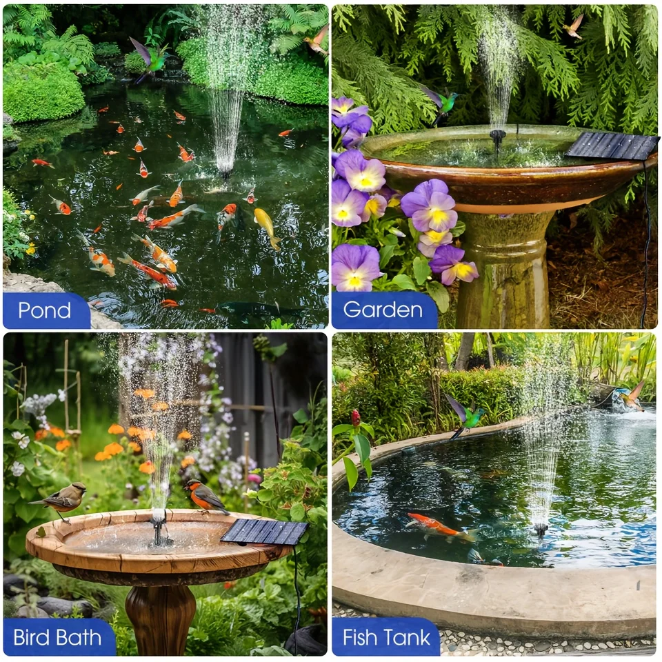 Solar Fountain with 6 Nozzles 2