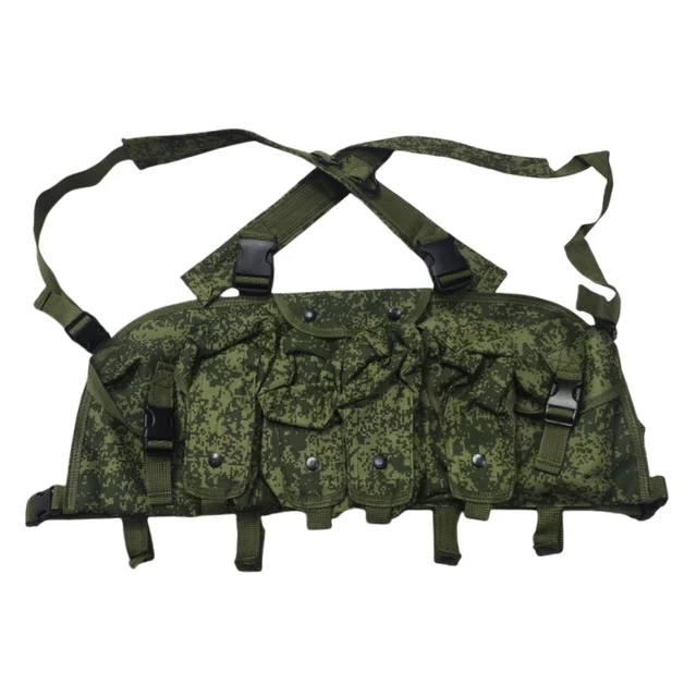 Gilet Tactique Airsoft - Harnais Poitrine Avec Sac à Dos Molle